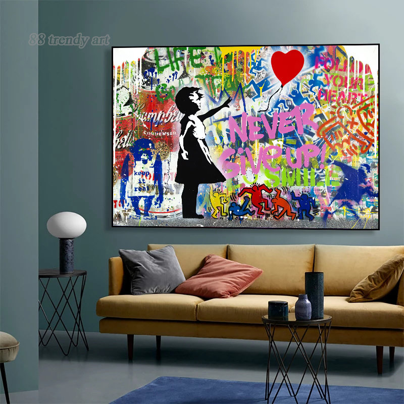 Street Fashion Poster - Banksy Poster Seni Dinding Jalan Pop