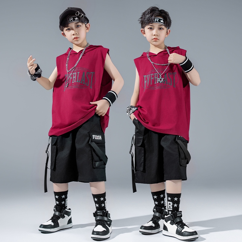 Street Fashion For Boy - Setelan Pertunjukan Tari Jalanan untuk Anak