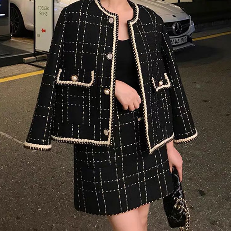 Street Fashion Jacket - Setelan Wol Jalan Goreng Wanita 2023