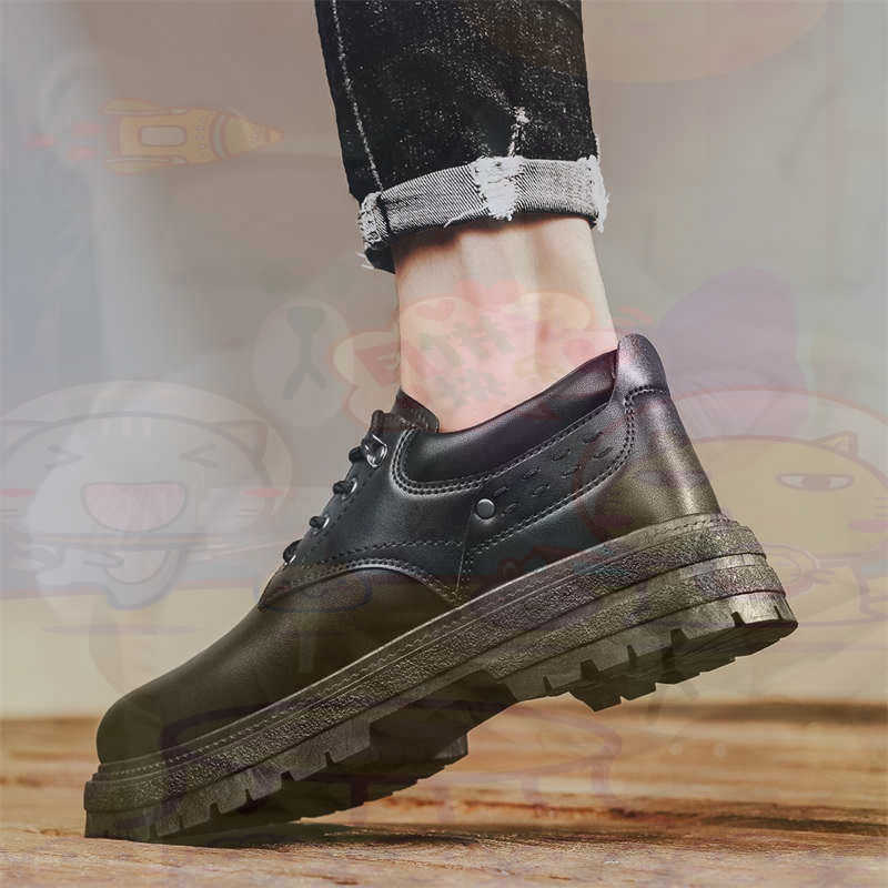 Street Fashion For Short Guys - Sepatu Pria Tenis Pelatih Fashion Kulit