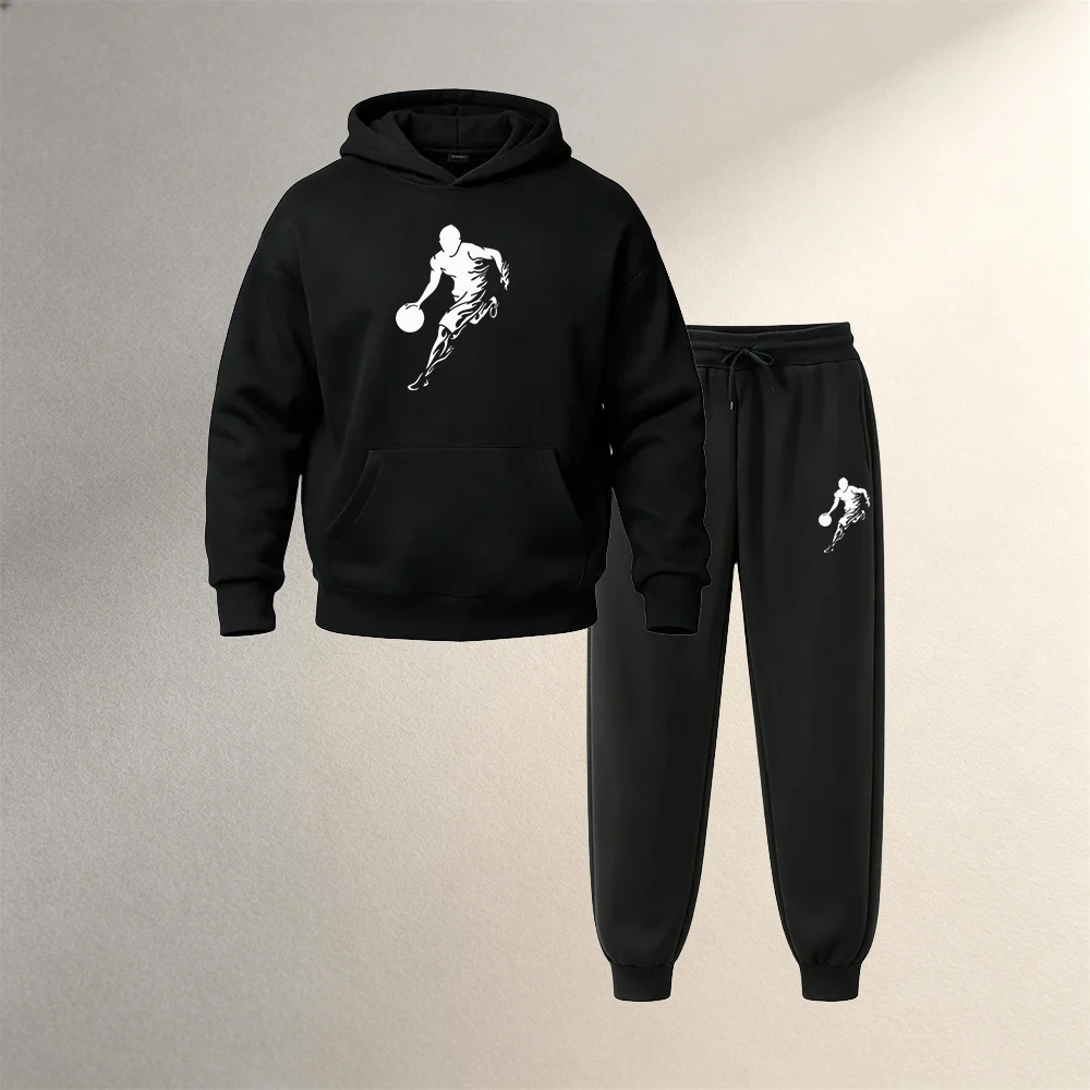 Street Fashion Winter - Pakaian Pria Setelan Hoodie Pullover 2