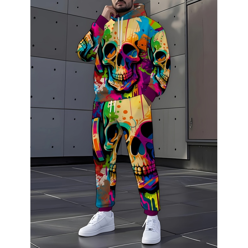 Street Fashion Winter - Set Pola Kerangka yang Modis, Set