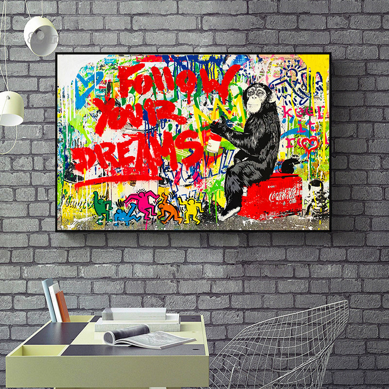 Banksy Poster Seni Dinding Jal - Street Fashion Poster ulasan dan harga