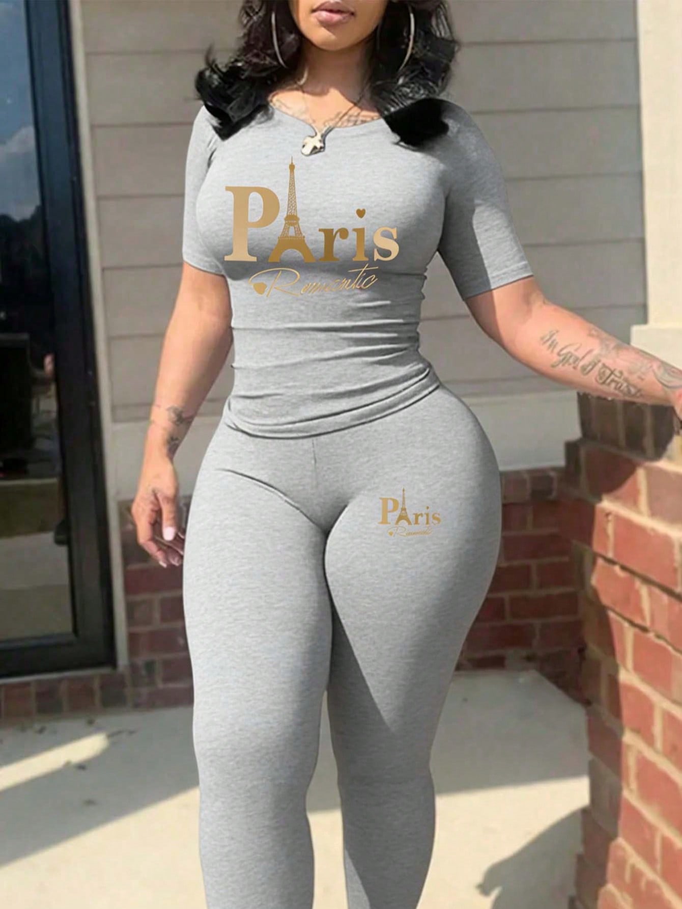 Set Dua Potong Wanita Terbaru  - Street Fashion In Paris ulasan dan harga