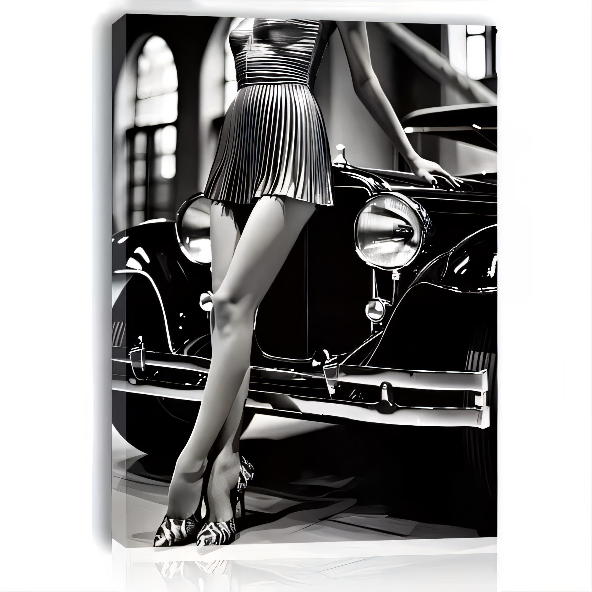 Plakat Logam Vintage Hitam Put - Street Fashion Poster ulasan dan harga