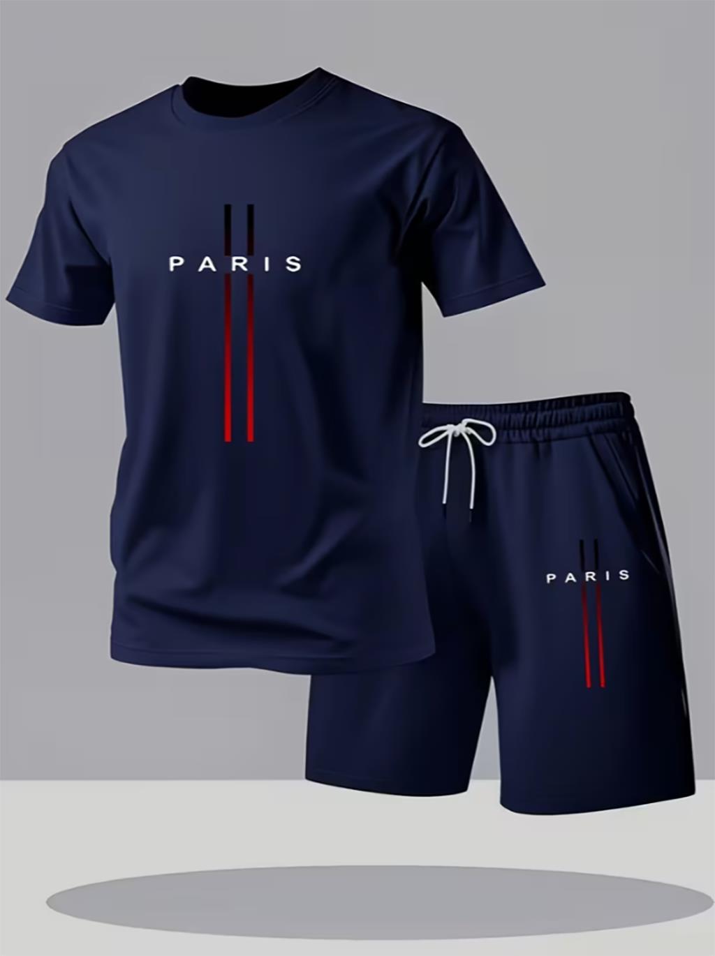 Setelan Olahraga Pria 2 Potong - Street Fashion In Paris ulasan dan harga