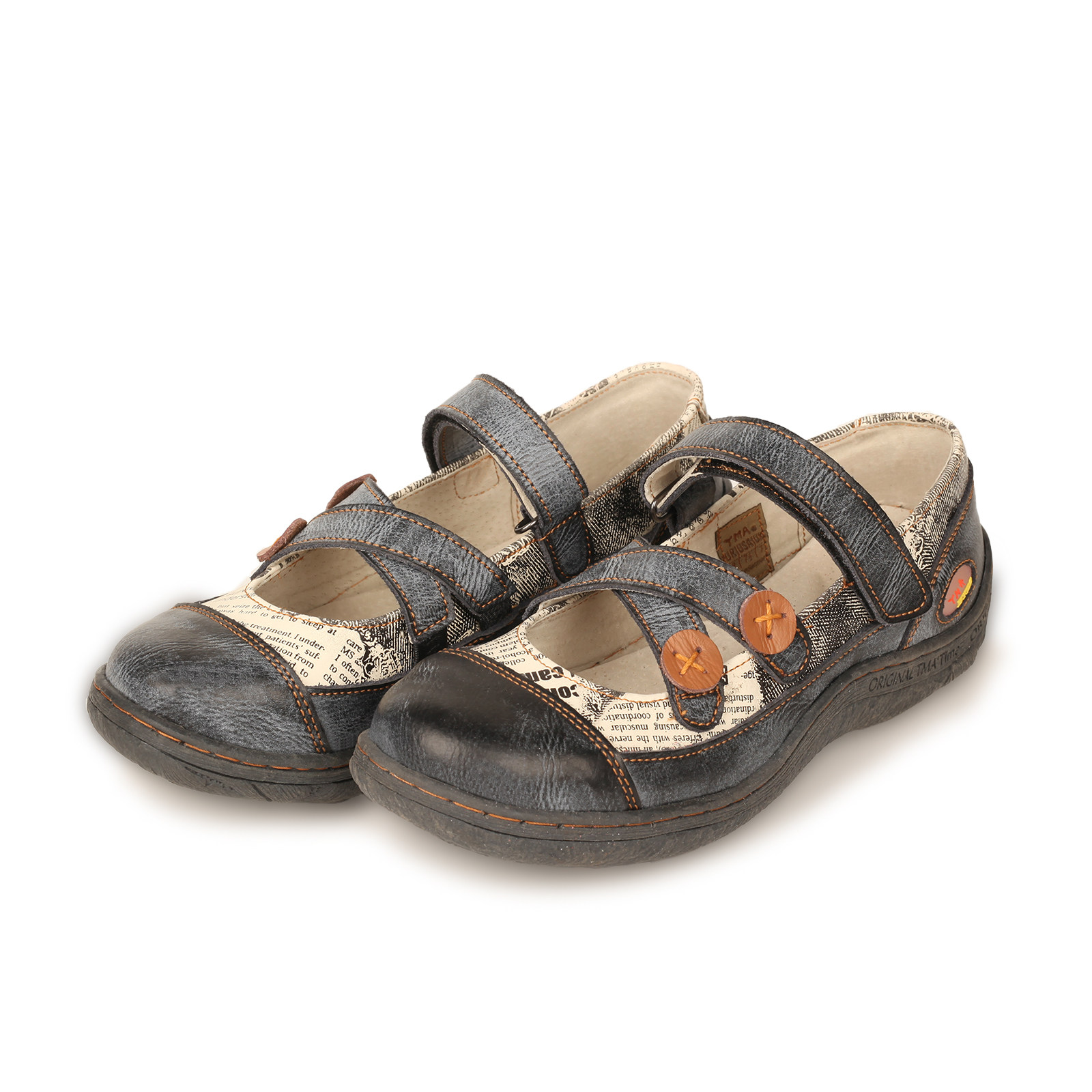 Sepatu Flat Gaya Preppy Vintag - Street Fashion American ulasan dan harga