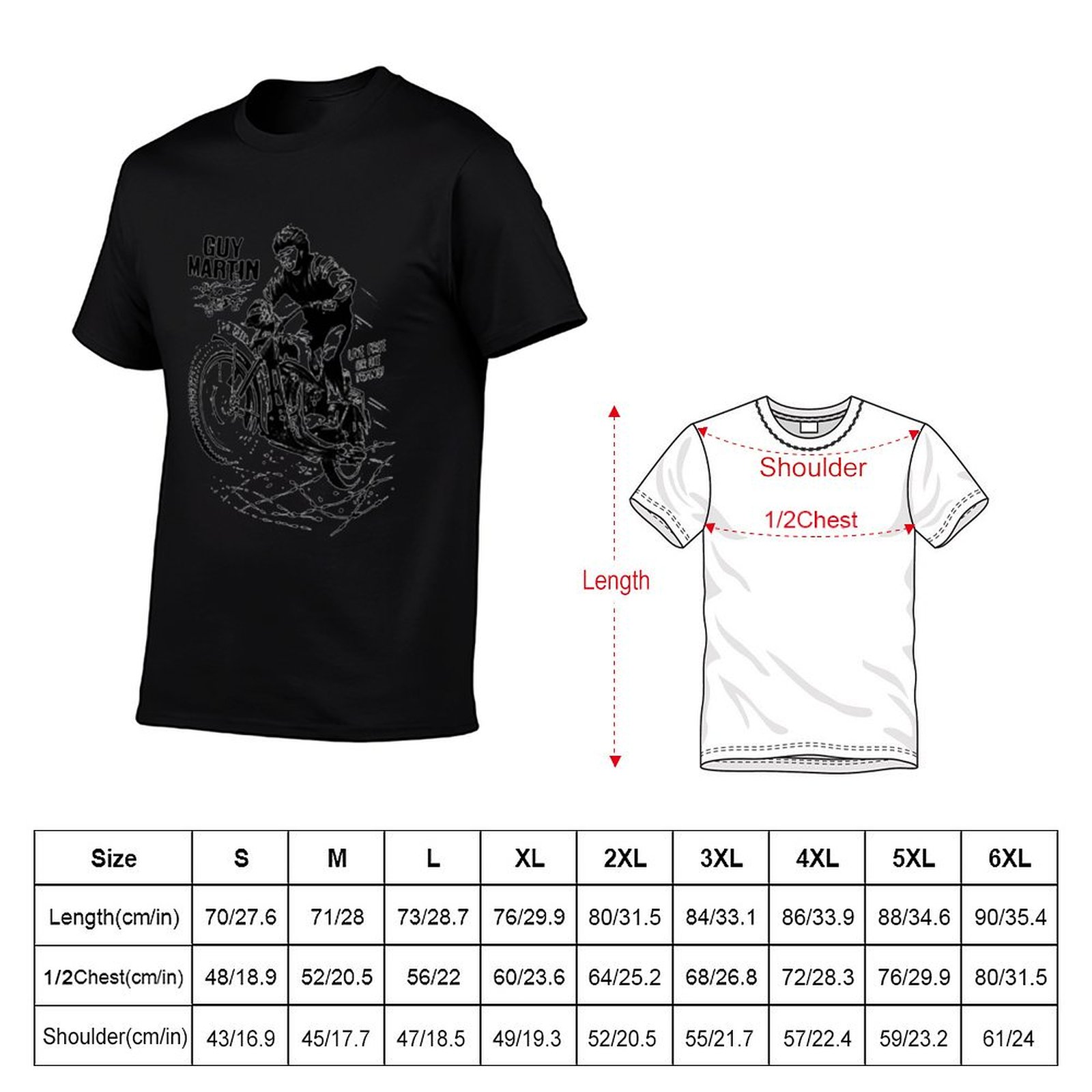 Kaus Guy Martin The Legendary  - Street Fashion For Short Guys ulasan dan harga
