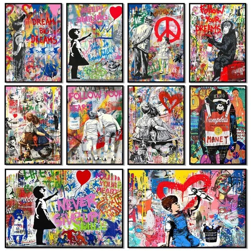 Seni Dinding Grafiti Jalanan P - Street Fashion Poster ulasan dan harga