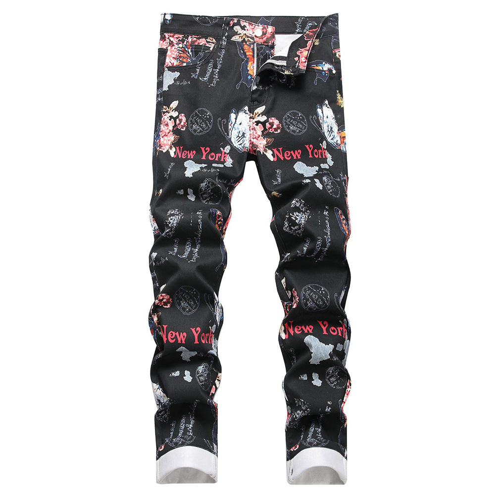 Celana Jeans Pria Motif Digita - High Street Fashion New York ulasan dan harga