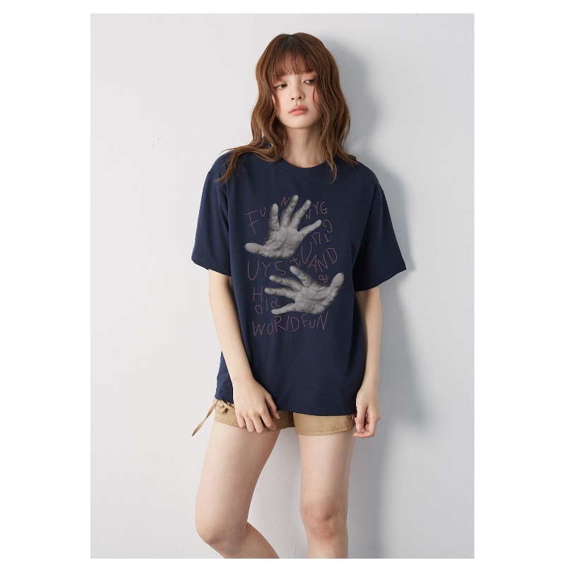 FUNNY GUY Kaus Retro Amerika A - Street Fashion For Short Guys ulasan dan harga
