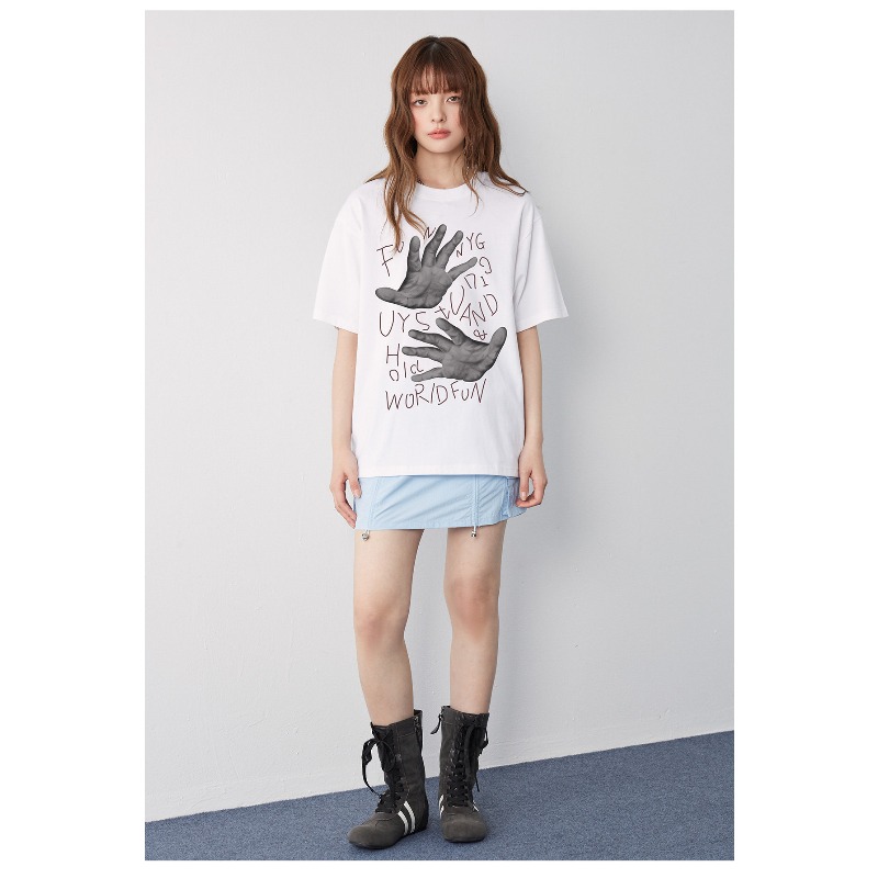 FUNNY GUY Kaus Retro Amerika A - Street Fashion For Short Guys ulasan dan harga