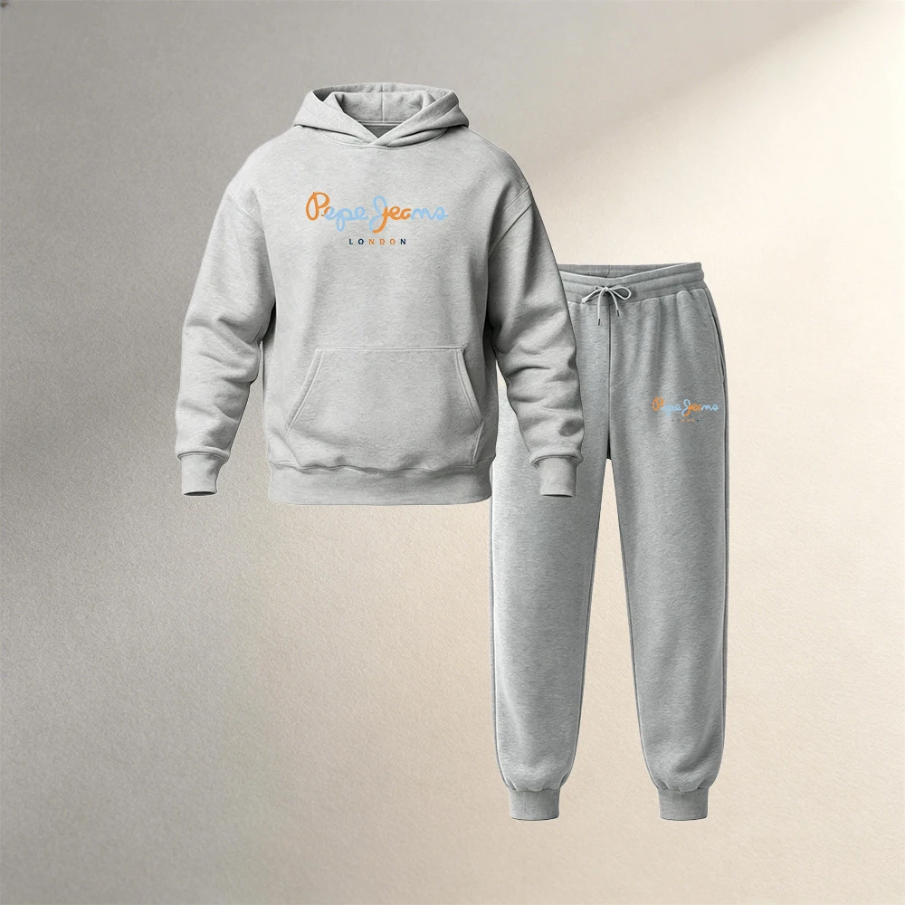 Setelan Hoodie Pria 2 Potong,  - Street Fashion Winter ulasan dan harga