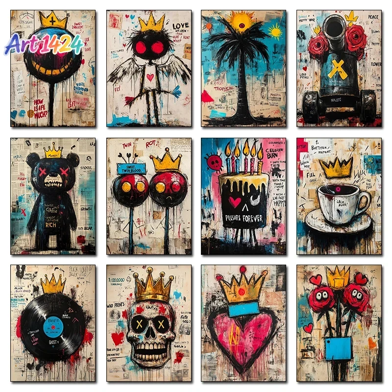 1 buah lukisan kanvas tanpa bi - Street Fashion Poster ulasan dan harga