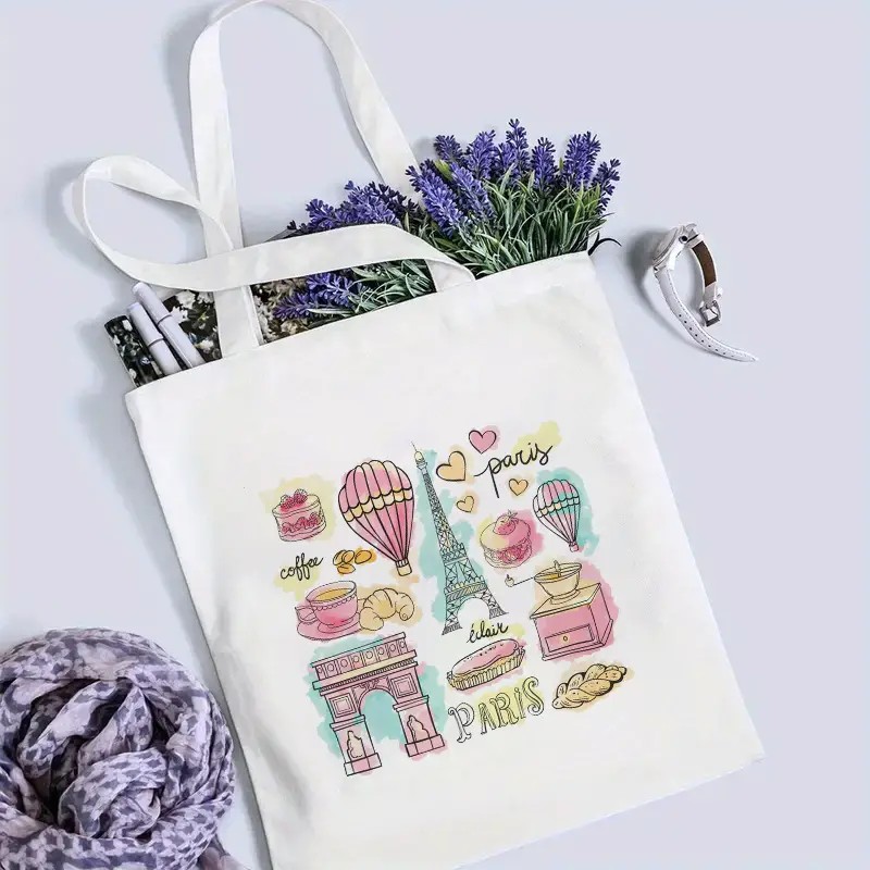 Tas Tote Perjalanan Paris untu - Street Fashion In Paris ulasan dan harga