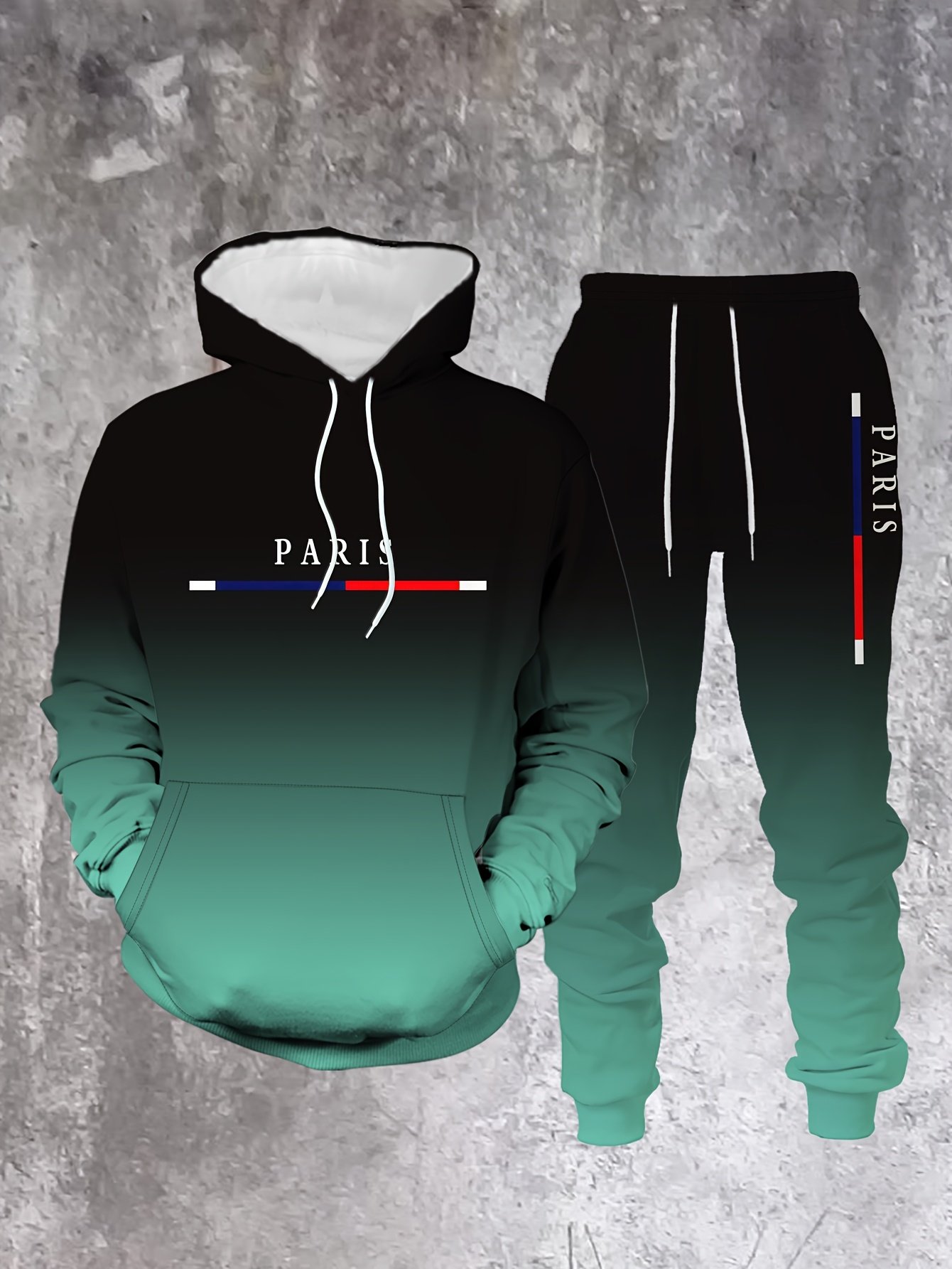 Setelan Olahraga Pria Warna Gr - Street Fashion In Paris ulasan dan harga