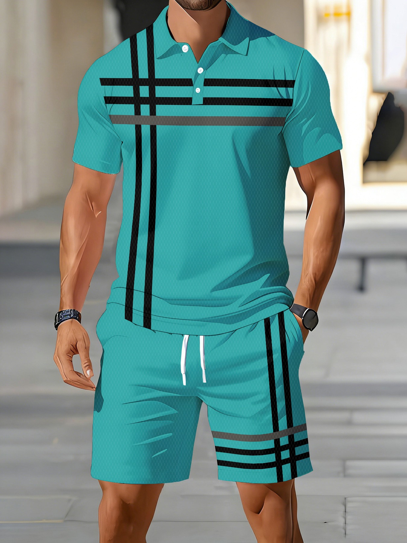 Set Kaos Polo Pria Amerika Mus - Street Fashion American ulasan dan harga