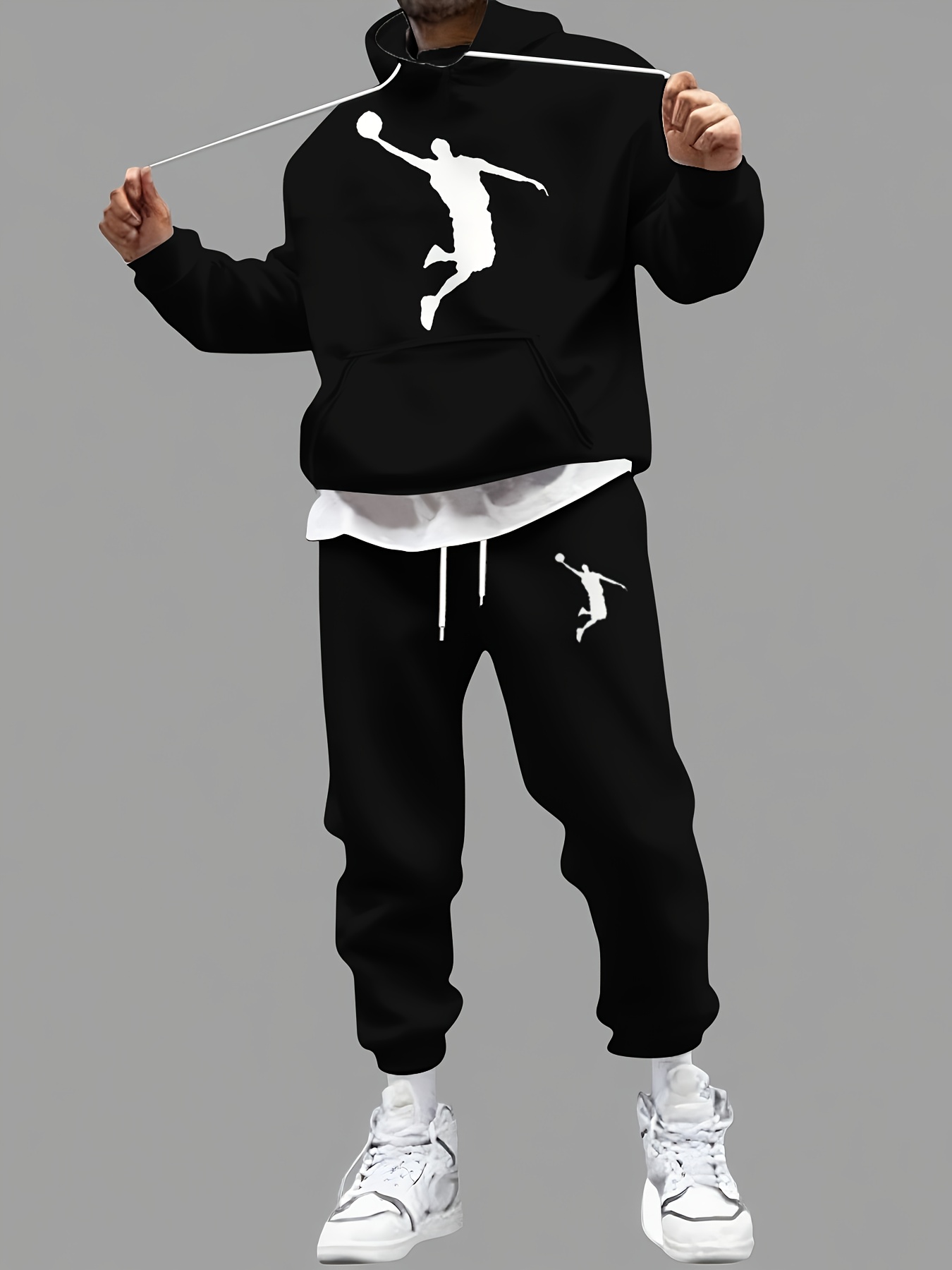 Setelan Hoodie dan Celana Jogg - Street Fashion Winter ulasan dan harga