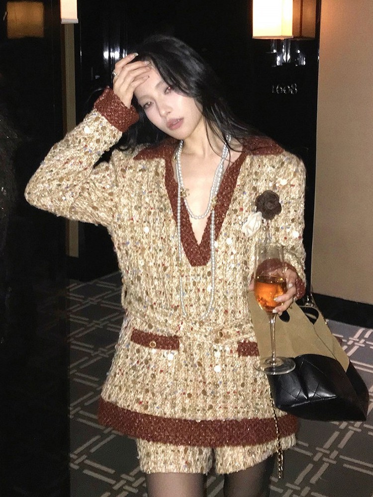 Setelan Dua Potong Wanita Fash - Street Fashion Jacket ulasan dan harga