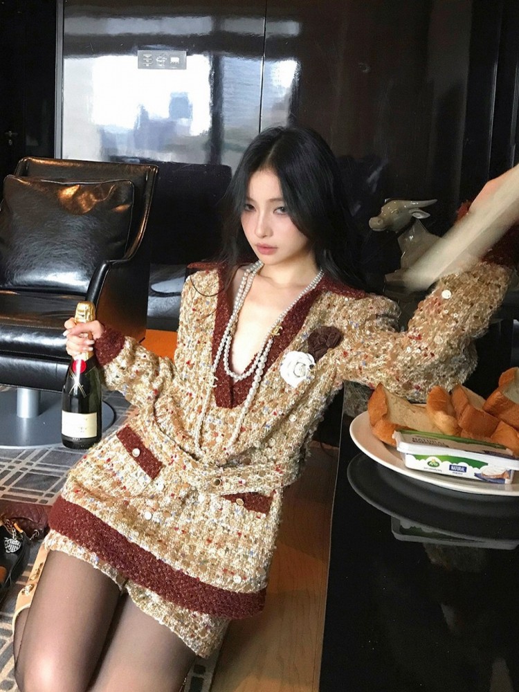 Setelan Dua Potong Wanita Fash - Street Fashion Jacket ulasan dan harga