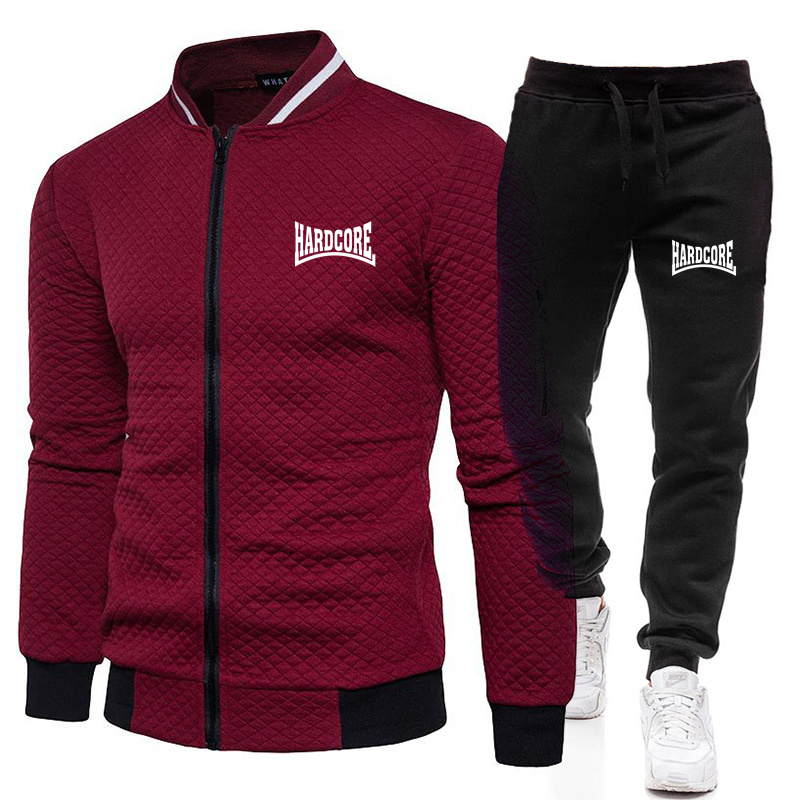 HARDCORE Jaket Set Kerah Tegak - Street Fashion Jacket ulasan dan harga