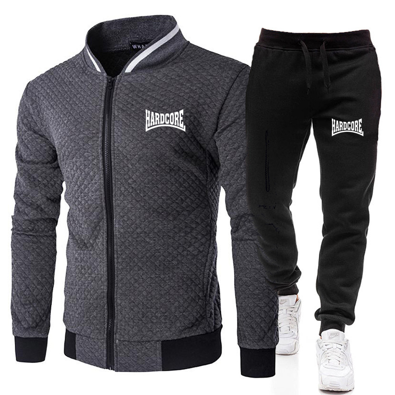 HARDCORE Jaket Set Kerah Tegak - Street Fashion Jacket ulasan dan harga