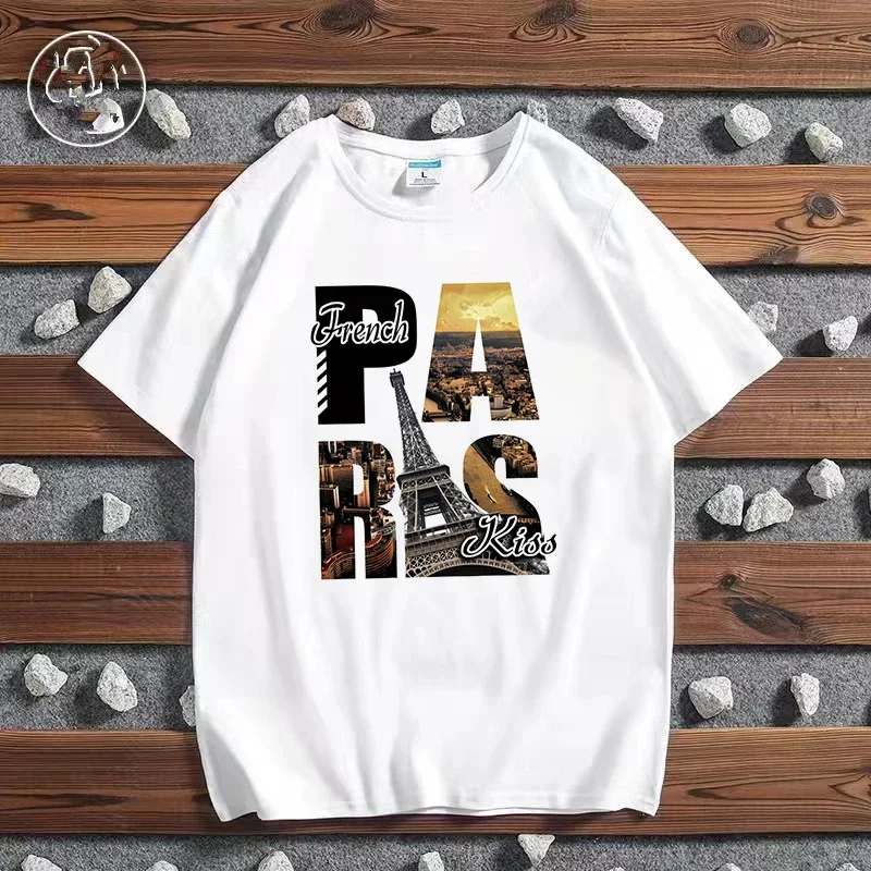 Kaus print kota Fashion Paris  - Street Fashion In Paris ulasan dan harga